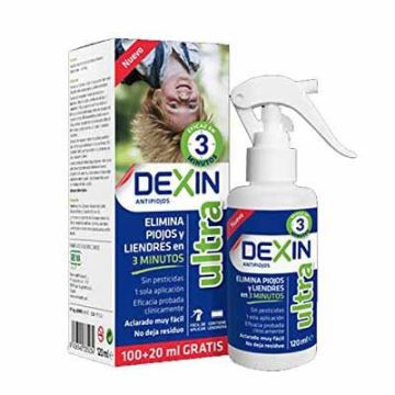 Dexin Antipiojos Elimina Piojos y Liendres Spray 120ml