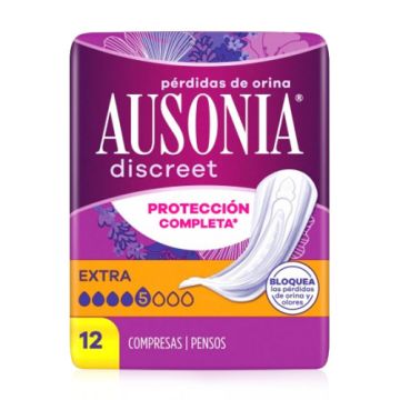 Ausonia Discreet Perdidas de Orina Compresa Extra 12 Uds