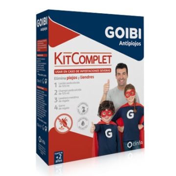 Goibi Elimina Loción Antipiojos 125ml + Champu 125ml + Lendrera