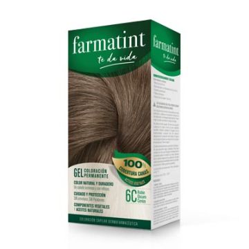 Farmatint 6C Rubio Oscuro Ceniza Gel 135ml