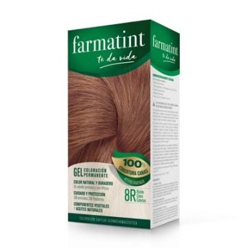 Farmatint 8r rubio claro cobrizo gel 150ml