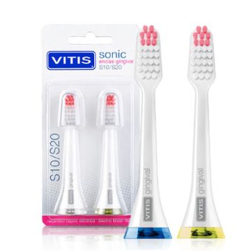 Vitis Sonic Encias Recambio Cepillo Dental Electrico 2 Uds