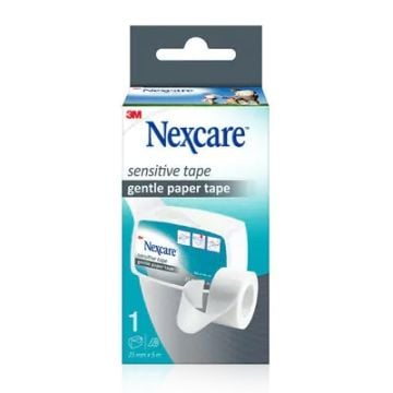 Nexcare Esparadrapo de Plastico Perforado con Portarollo 25mmx5m