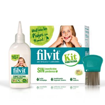 Filvit Loción asfixiapiojos 125ml +acondicionador 125ml +lendrera