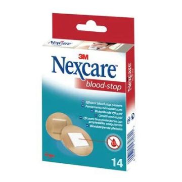 Nexcare Blood-Stop Tiras Redondas Detencion Hemorragias 14 Uds