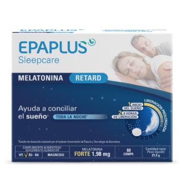 Epaplus Sleepcare Melatonina Retard Pura 60Comp