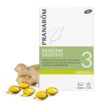 Pranarom Oleocaps 3 Bienestar Digestivo 30 Capsulas