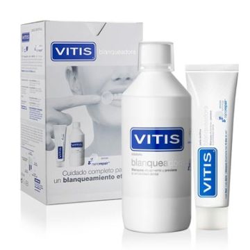 Dentaid Vitis pasta dental blanqueadora 100ml +colutorio blanquedor 500ml