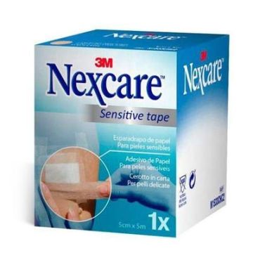 Nexcare Esparadrapo de Papel Piel Sensible 5cmx5m