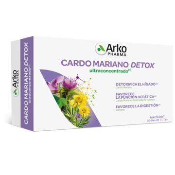 Arkofluido Cardo Mariano Detox Ultra Concentrado 20 Ampollas