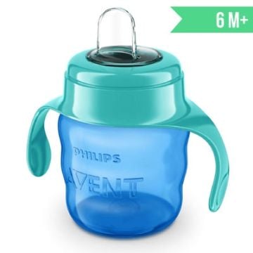 Avent Vaso con Boquilla Facil de Beber Azul 200ml 6m+