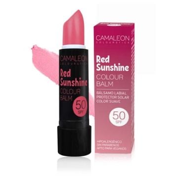 Camaleon red sunshine balsamo labial color suave spf 50 4gr