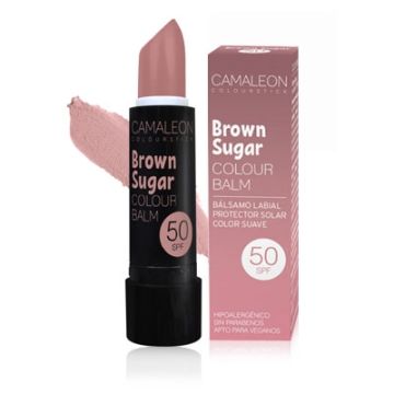 Camaleon brown sugar balsamo labial color suave spf 50 4gr