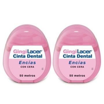 Lacer Gingilacer Cinta Dental Encias con Cera Duplo 2x50 Metros