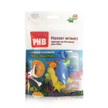 PHB Flosser infantil aplicador de hilo dental 16 uds