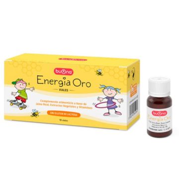 Buona Energia Oro Jalea Real y Vitaminas 10 Viales