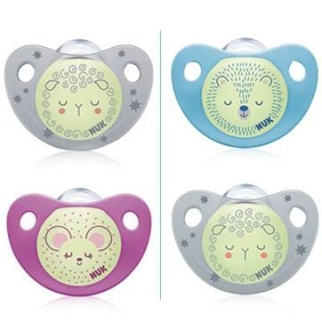 Nuk Chupete Anatomico Night-Day T2 Silicona 6-18m 2 Uds