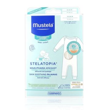 Mustela Bebe Stelatopia Pijama de Alivio Antirascado 12-24m