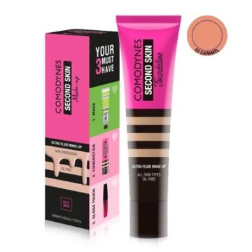 Comodynes Second Skin Maquillaje Fluido 03 Caramel 30ml