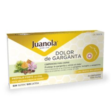 Juanola Dolor de Garganta Propolis Forte 20 Comp Para Chupar