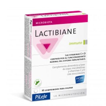 Lactibiane Immuno Vitaminas C y D 30 Comprimidos para Chupar