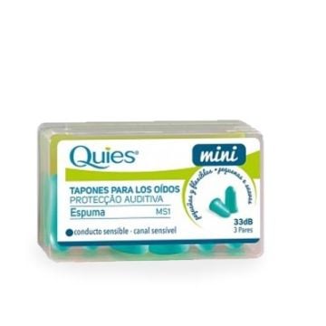 Quies Tapones Oido Espuma Mini Conducto Sensible 6 Uds