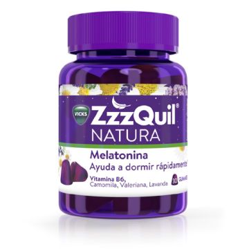 Vicks Zzzquil Natura Melatonina Sabor Frutos Bosque 30 Gominolas