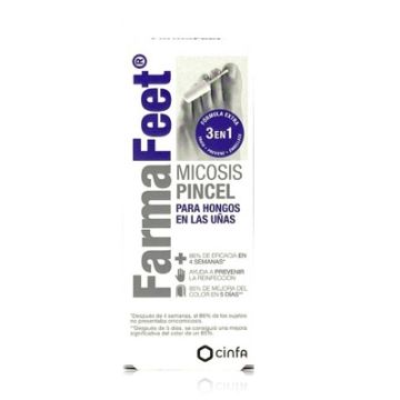 Farma Feet Micosis Pincel Hongos Uñas Formula 3 en 1 4ml