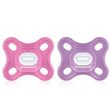 Mam Comfort Chupete Silicona Rosa-Morado 0-3m 2 Uds