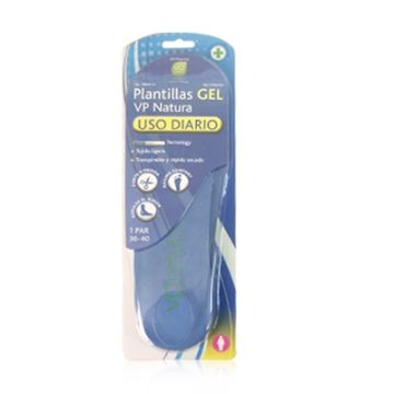 VP Natura Plantillas Gel Uso Diario Tallas 36-40