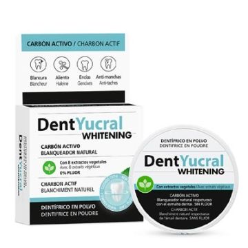 Dentyucral Blanqueador Dentifrico en Polvo Carbon Activo 50gr