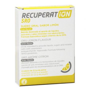 Recuperat Ion SRO Suero Oral Limon 4 Sobres