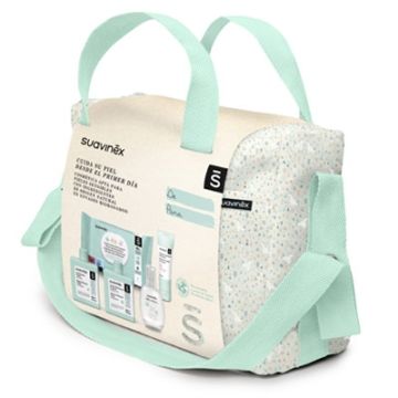 Suavinex Bolso Cosmetica Bebe Verde 5 Productos