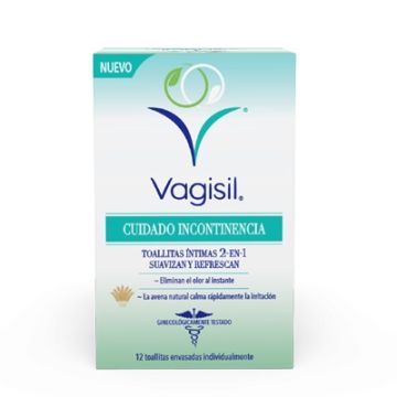 Vagisil Cuidado Incontinencia Toallitas Intimas 12 Uds