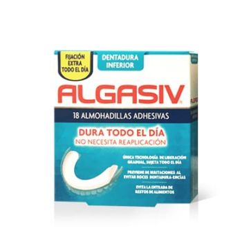 Algasiv Almohadillas adhesivas prótesis inferior 18uds