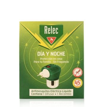 Relec Dia y Noche Dispositivo Antimosquitos Electrico + Recambio