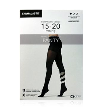 Farmalastic Panty Mujer T-M Negro Compresion Ligera