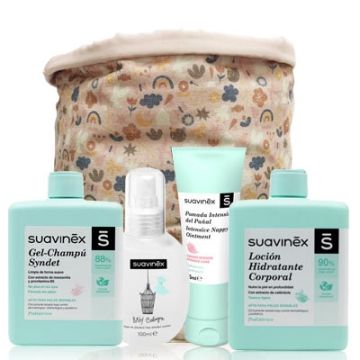 Suavinex Organizador Primeros Cuidados Rosa 4 Productos