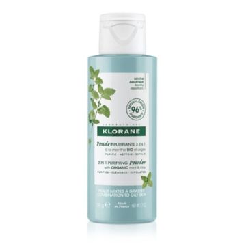 Klorane Polvo Purificante 3 en 1 Menta Acuatica 50gr