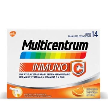 Multicentrum Inmuno C Sabor Naranja Natural 14 Sobres