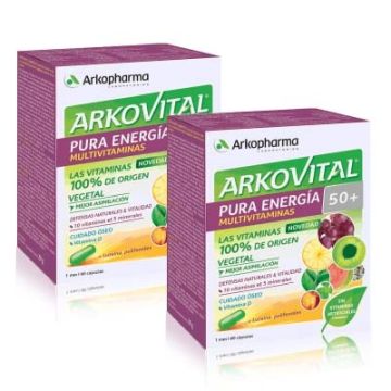 Arkovital Pura Energia Multivitaminas 50+ Duplo 2x60 Capsulas