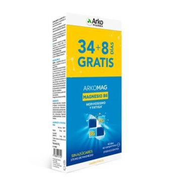 Arkopharma Magnesio+Vit B6 Sabor Citrico Duplo 2x21 Comp Eferv