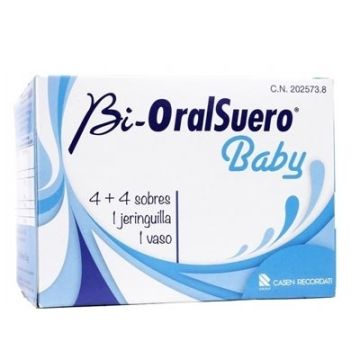 Bioralsuero baby 4+4 Sobres + 1 Vaso + 1 Jeringa