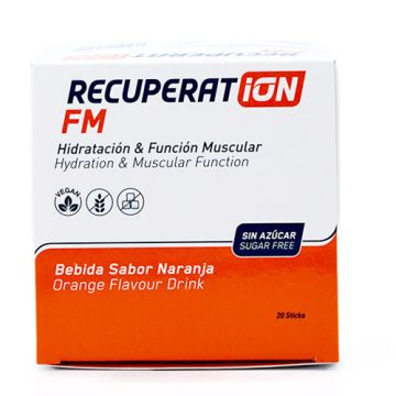 Recuperation FM Sin Azucar Bebida Sabor Naranja 20 Sticks