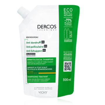 Vichy Dercos Anticaspa Champu Cabello Seco Recarga 500ml 