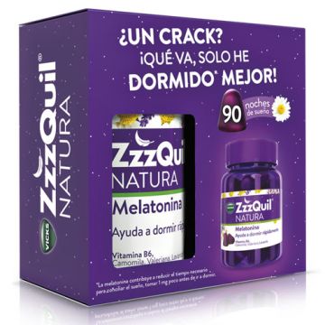 Vicks Zzzquil Natura Melatonina Sabor Frutos Bosque 90 Gominolas