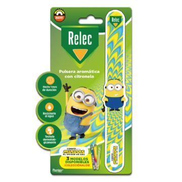 Relec Pulsera Aromatica Citronela Minions Amarilla 1 Ud