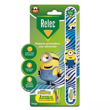 Relec Pulsera Aromatica Citronela Minions Azul 1 Ud