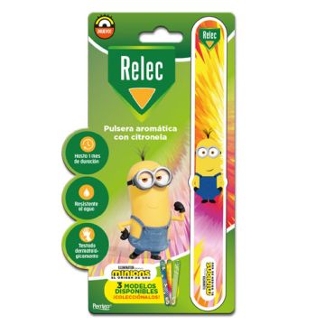 Relec Pulsera Aromatica Citronela Minions Rosa 1 Ud