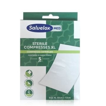 Salvelox Med Compresas Esteriles Tamaño XL 10x7,5cm 5 Uds